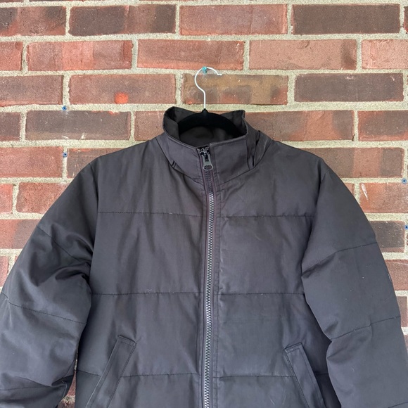 Long Down Puffer Coat Women Size Small Regular black - Picture 2 of 8